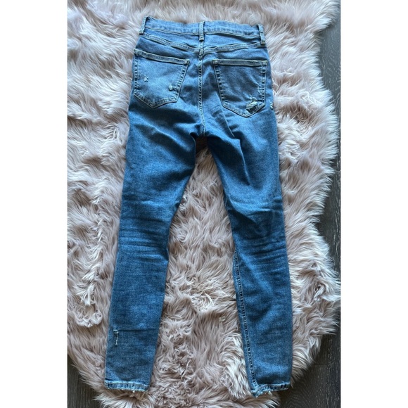 TopShop Jamie High-Waisted Ripped Skinny Jeans (26). - Picture 4 of 4
